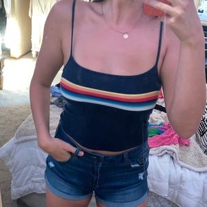 Rainbow Stripped Brandy Tank